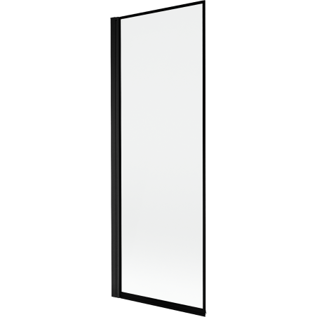 Mexen Mist Badewannenabtrennung 1-flügelig links 70 x 150 cm, schwarzer Rahmen, schwarz - 8A9-070-001-70-70-L