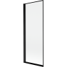 Mexen Mist Badewannenabtrennung 1-flügelig links 70 x 150 cm, schwarzer Rahmen, schwarz - 8A9-070-001-70-70-L