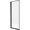 Mexen Mist jednokrilni paravan za kadu, lijevi 70 x 150 cm, crni okvir, crna - 8A9-070-001-70-70-L
