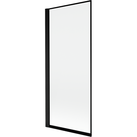 Mexen Mist parawan nawannowy 1-skrzydłowy lewy 80 x 150 cm, czarna ramka, czarny - 8A9-080-001-70-70-L