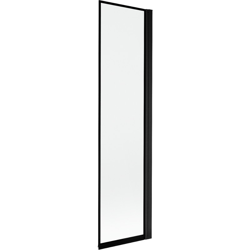 Mexen Mist jednokrilni paravan za kadu desni 50 x 150 cm, crni okvir, crni - 8A9-050-001-70-70-P