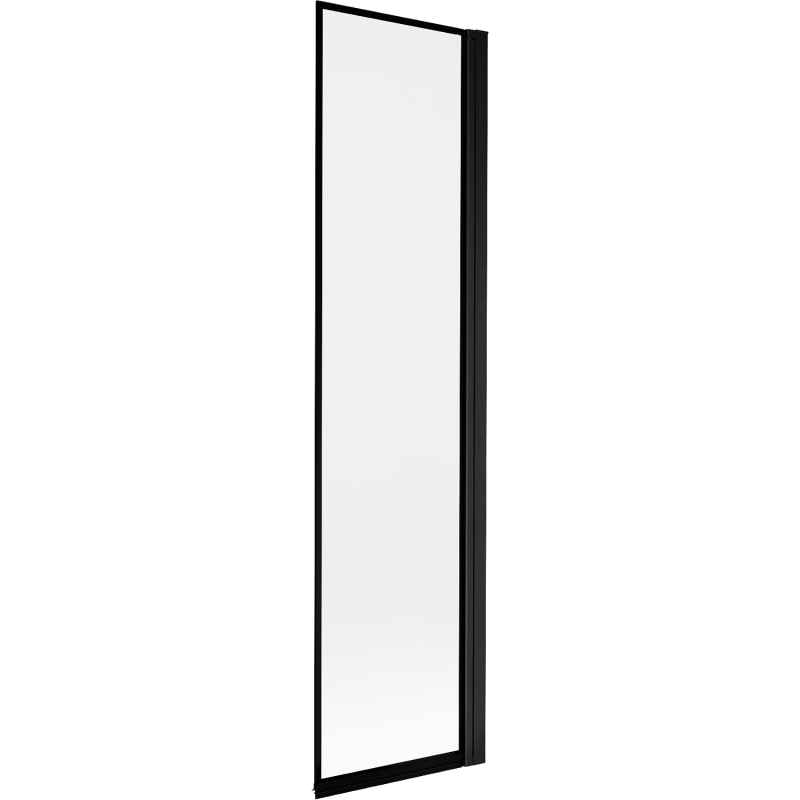 Mexen Mist parawan nawannowy 1-skrzydłowy prawy 50 x 150 cm, czarna ramka, czarny - 8A9-050-001-70-70-P