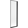 Mexen Mist shower screen 1-wing right 60 x 150 cm, black frame, black - 8A9-060-001-70-70-P