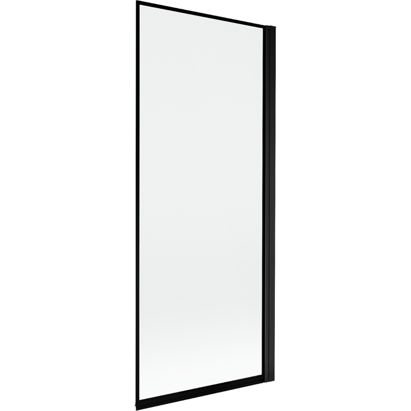 Mexen Mist paratia doccia 1 anta destra 80 x 150 cm, cornice nera, nero - 8A9-080-001-70-70-P