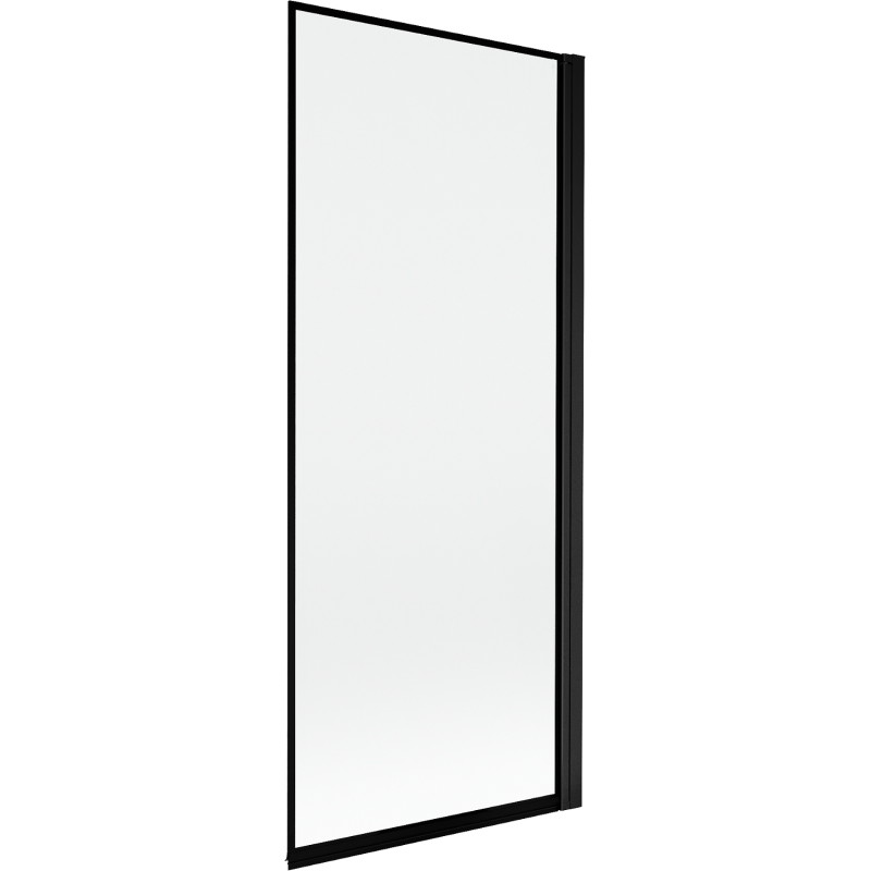 Mexen Mist paravan za kadu s jednim krilom desni 80 x 150 cm, crni okvir, crni - 8A9-080-001-70-70-P