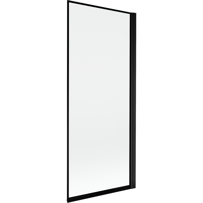 Mexen Mist parawan nawannowy 1-skrzydłowy prawy 80 x 150 cm, czarna ramka, czarny - 8A9-080-001-70-70-P