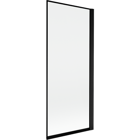 Mexen Mist parawan nawannowy 1-skrzydłowy prawy 80 x 150 cm, czarna ramka, czarny - 8A9-080-001-70-70-P