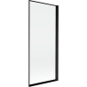 Mexen Mist parawan nawannowy 1-skrzydłowy prawy 80 x 150 cm, czarna ramka, czarny - 8A9-080-001-70-70-P