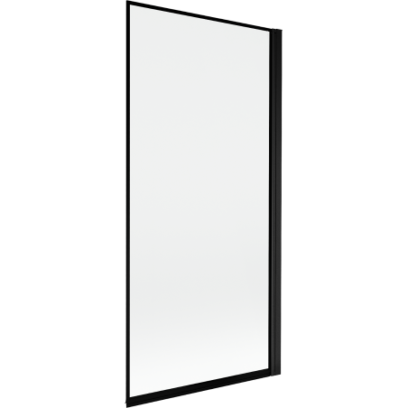 Mexen Mist douchewand 1-vleugelig rechts 90 x 150 cm, zwart frame, zwart - 8A9-090-001-70-70-P