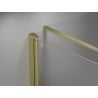 Mexen Mist-F folding shower cabin right 75 x 100 cm, transparent, brushed gold - 8A6T-075-100-55-00-P