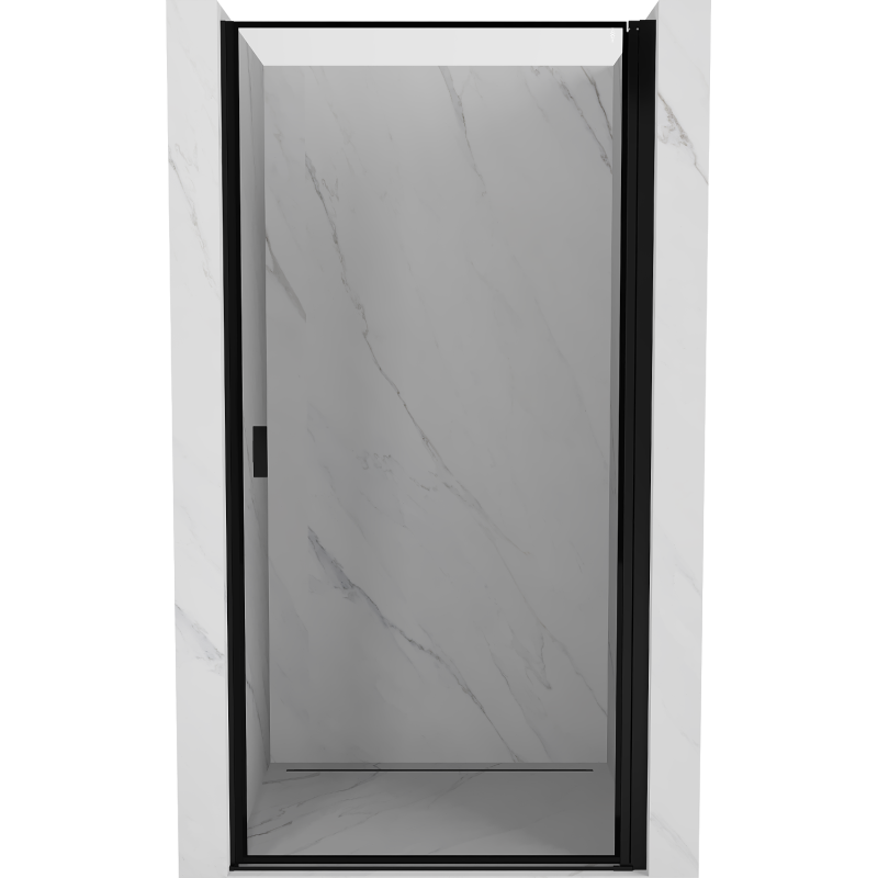 Mexen Mist-B shower doors right hinge 70 cm, black frame, black - 8A2-070-000-70-70-P