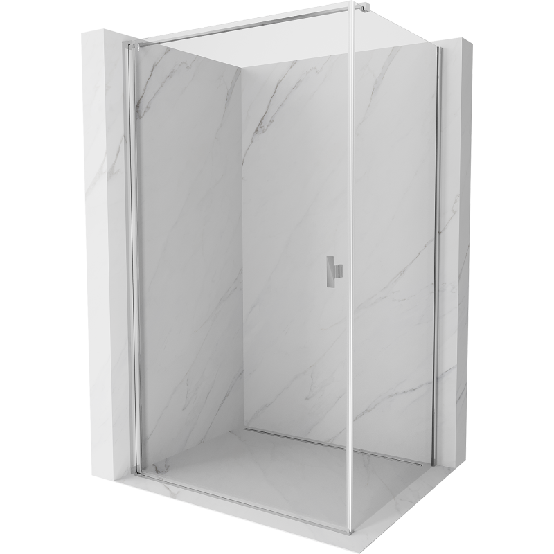 Mexen Mist-B T Duschkabine klappbar 80 x 70 cm, transparent, Chrom - 8A2T-080-070-01-00