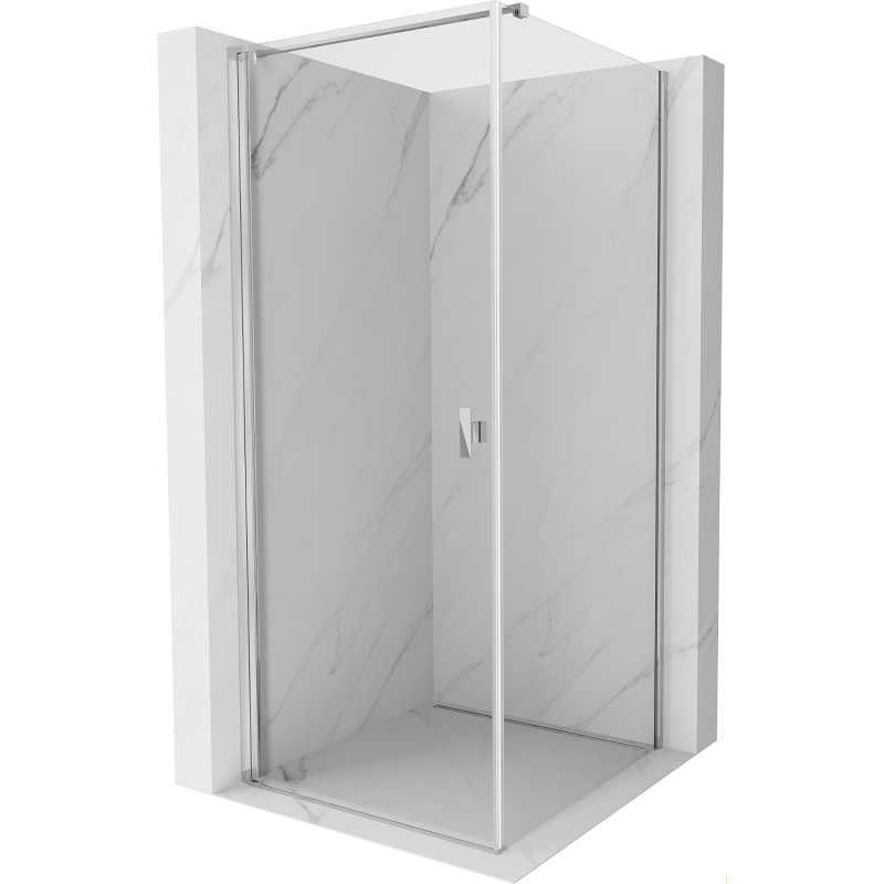 Mexen Mist-B kabina prysznicowa uchylna 85 x 85 cm, transparent, chrom - 8A2T-085-085-01-00