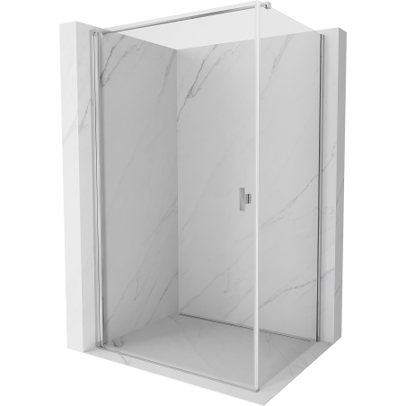 Mexen Mist-B cabine de douche pivotante 90 x 85 cm, transparent, chrome - 8A2T-090-085-01-00