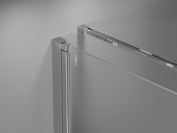 Mexen Mist-B T Duschkabine mit Drehtür 90 x 90 cm, transparent, Chrom - 8A2T-090-090-01-00