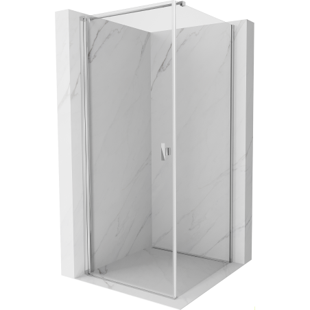 Mexen Mist-B shower enclosure hinged 90 x 90 cm, transparent, chrome - 8A2T-090-090-01-00
