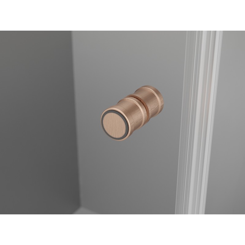 Mexen Mist-F cabine de douche pliante droite 90 x 85 cm, transparent, cuivre brossé - 8A6T-090-085-65-00-P