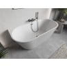 Mexen Oris baignoire îlot autoportante rainurée 170 x 80 cm, blanche, trop-plein gun metal - 52871708000-95