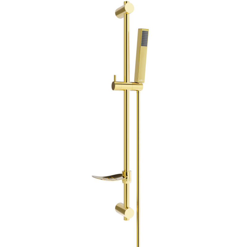 Mexen DF77 sliding shower set, gold - 785774582-50