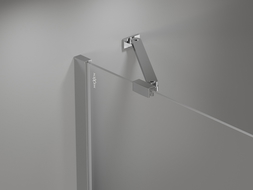 Mexen Mist cabine de douche pentagonale asymétrique pivotante 100 x 90 cm, transparent, chrome - 8A8-100-090-01-00