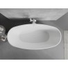 Mexen Lira wanna wolnostojąca wzór 170 x 80 cm, biała/czarna, przelew biały- 52831708075-20