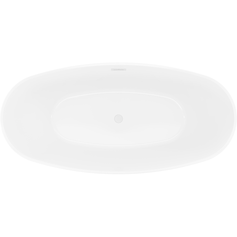 Mexen Lira freestanding bath model 170 x 80 cm, white/black, white overflow- 52831708075-20