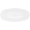 Mexen Lira wanna wolnostojąca wzór 170 x 80 cm, biała/czarna, przelew biały- 52831708075-20