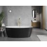 Mexen Lira freestanding bath pattern 170 x 80 cm, white/black, gold overflow - 52831708075-50