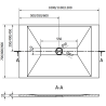 Mexen Toro brodzik prostokątny SMC 120 x 70 cm, czarny - 43707012