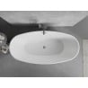 Mexen Lira baignoire autoportante motif 170 x 80 cm, blanc/noir, trop-plein gun metal - 52831708075-95