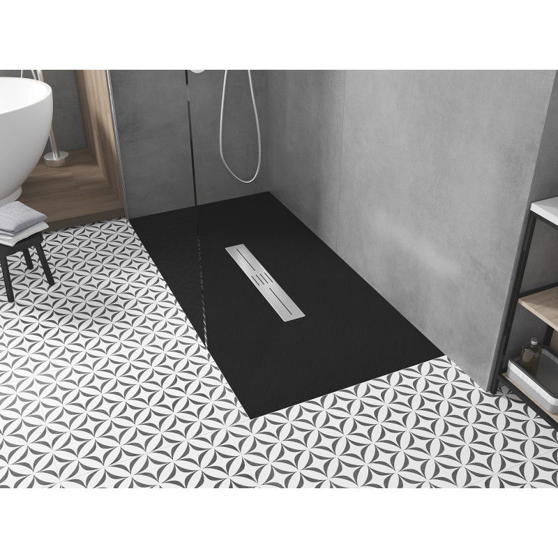 Mexen Toro plato de ducha rectangular SMC 150 x 70 cm, negro - 43707015