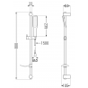 Mexen DF49 verschiebbares Duschset, weiß - 785494582-25