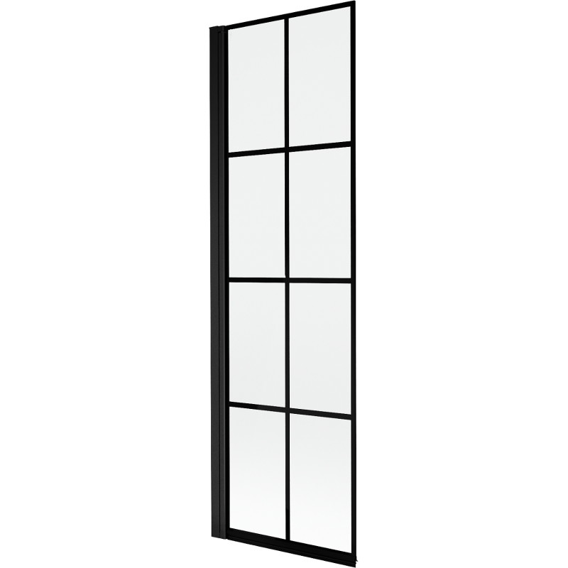 Mexen Mist duššipaneel, 1-ukseline, vasakpoolne, 60 x 150 cm, must ruudustik, must - 8A9-060-001-70-77-L