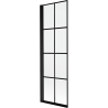 Mexen Mist paravan za kadu s jednim krilom lijevi 60 x 150 cm, crni uzorak, crni - 8A9-060-001-70-77-L