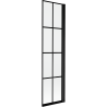 Mexen Mist Duschabtrennung 1-flügelig rechts 50 x 150 cm, schwarzes Gitter, schwarz - 8A9-050-001-70-77-P