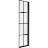 Mexen Mist Duschwand 1-flügelig rechts 50 x 150 cm, schwarzes Gitter, schwarz - 8A9-050-001-70-77-P