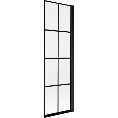 Mexen Mist paravent de douche 1 panneau droit 60 x 150 cm, grille noire, noir - 8A9-060-001-70-77-P