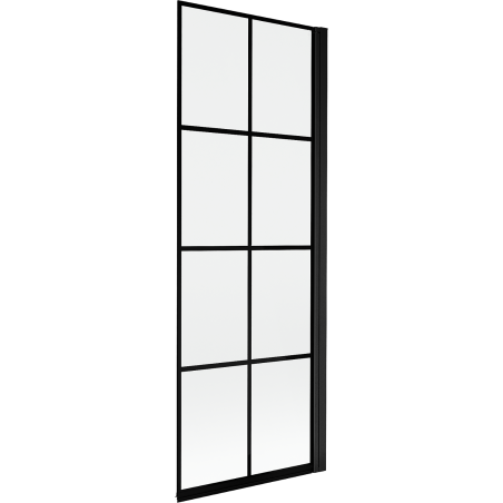 Mexen Mist paravan za kadu s jednim krilom desni 70 x 150 cm, crna mrežica, crni - 8A9-070-001-70-77-P