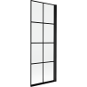 Mexen Mist Duschabtrennung 1-flügelig rechts 70 x 150 cm, schwarzes Gitter, schwarz - 8A9-070-001-70-77-P