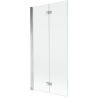 Mexen Mist paravent de baignoire à 2 volets gauche 90 x 150 cm, transparent, chrome - 8A9-090-002-01-00-L