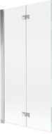 Mexen Mist badwand 2-delige links 90 x 150 cm, transparant, chroom - 8A9-090-002-01-00-L