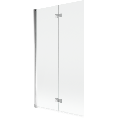Mexen Mist badklapscherm 2-delig links 100 x 150 cm, transparant, chroom - 8A9-100-002-01-00-L