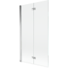 Mexen Mist badklapscherm 2-delig links 100 x 150 cm, transparant, chroom - 8A9-100-002-01-00-L