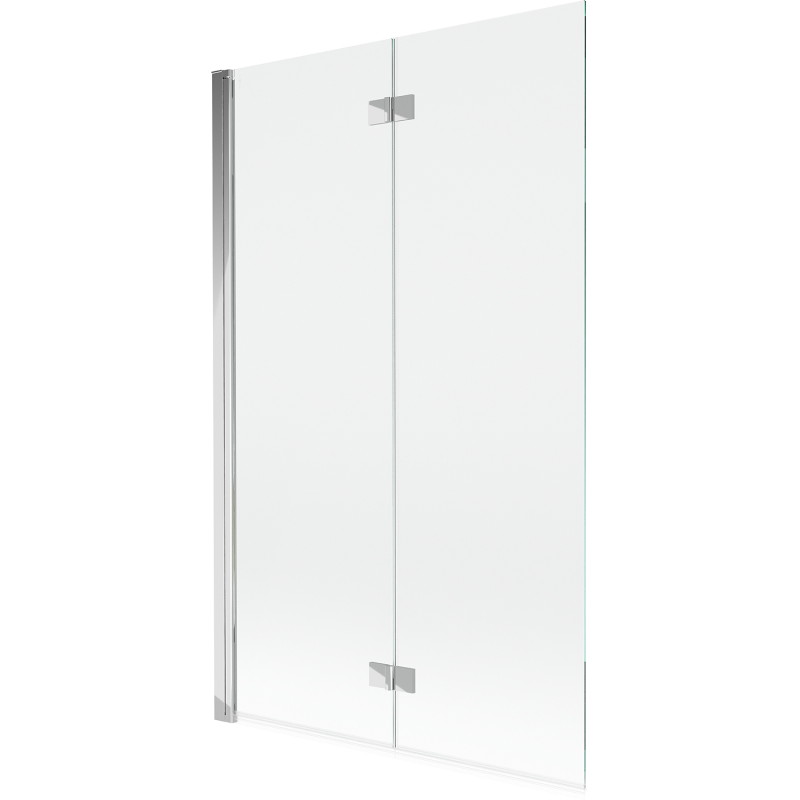 Mexen Mist dvokrilni lijevi zaslon za kadu 110 x 150 cm, proziran, krom - 8A9-110-002-01-00-L