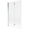 Mexen Mist parawan nawannowy 2-skrzydłowy lewy 110 x 150 cm, transparent, chrom - 8A9-110-002-01-00-L