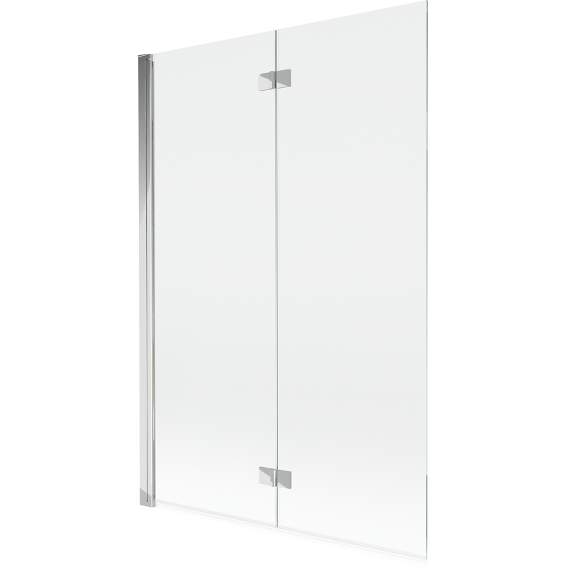 Mexen Mist parawan nawannowy 2-skrzydłowy lewy 120 x 150 cm, transparent, chrom - 8A9-120-002-01-00-L