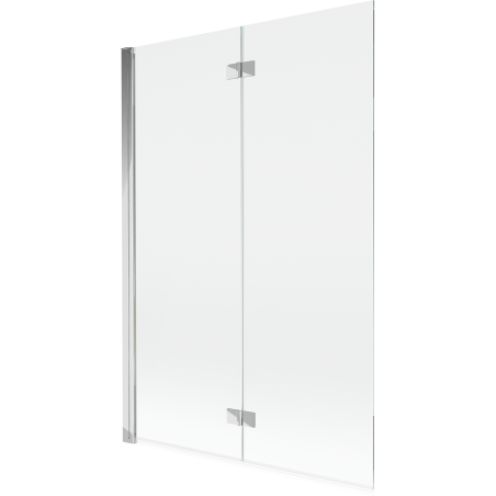 Mexen Mist badscherm 2-delig links 120 x 150 cm, transparant, chroom - 8A9-120-002-01-00-L