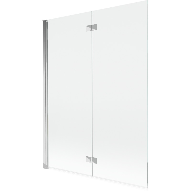 Mexen Mist 2-krilni lijevi paravan za kadu 130 x 150 cm, prozirni, krom - 8A9-130-002-01-00-L