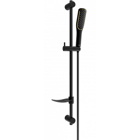 Mexen DF49 Duschset gleitend, schwarz - 785494582-75