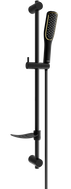 Mexen DF49 sliding shower set, black - 785494582-75
